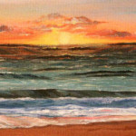 Heather Torres Art | Perspective | acrylic painting of colorful sunset