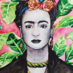 Frida Khalo Portrait, Frida Khalo Painting, Frida Khalo inspired, Famous women artists, Frida Khalo