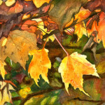 Heather Torres Art | Autumn | watercolor leaves, watercolor painting, fall watercolor painting, fall leaves, autumn painting, fall painting