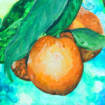 Heather Torres Art | Florida Orange | acrylic painting of orange