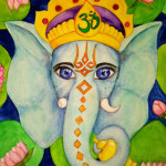 Heather Torres Art | Ganesh | watercolor illustration of elephant