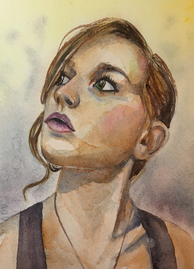watercolor portrait, woman watercolor portrait, watercolor portrait tutorial, watercolor portrait time-lapse 
